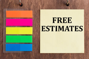 Free estimates sticky note